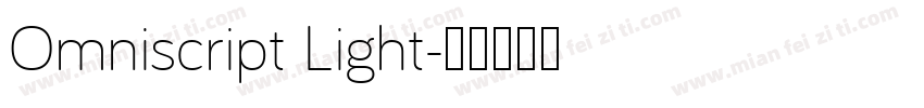 Omniscript Light字体转换